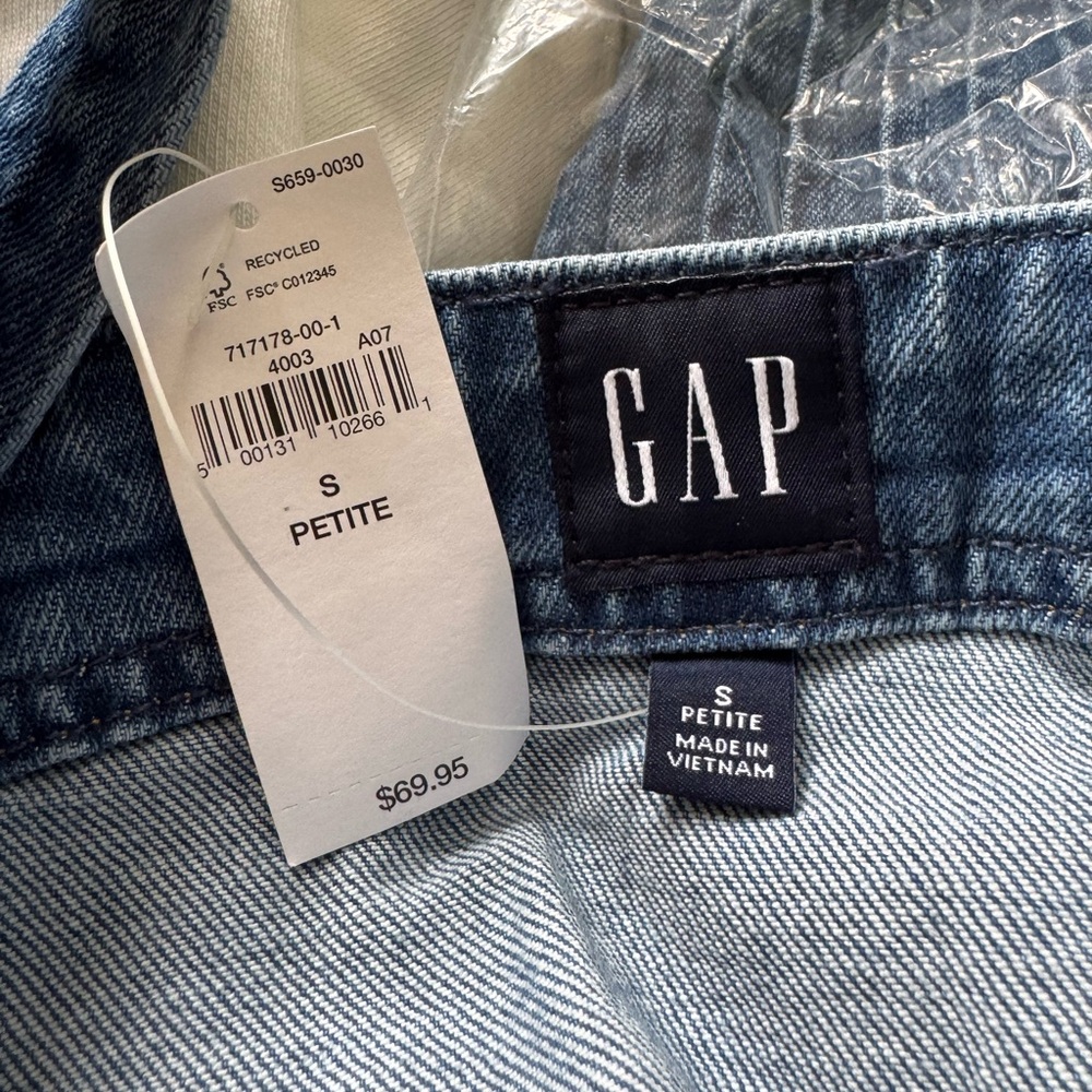 GAP Blue Buttoned Mini Sundress - Picture 9 of 9